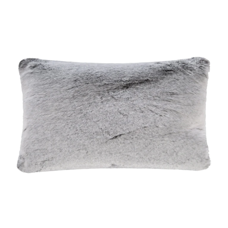 Housse de coussin Maison Prélonge - Fausse fourrure - 30 x 50cm - Coloris Glacier